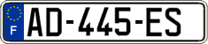 French license plate, SIV (ordinary)