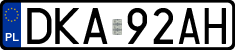 License plates of Poland, Regular car plates