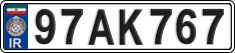 License plate of Iran, License plates for driving abroad (2015)