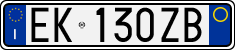 License plate of Italy, Cars (1994 year series)