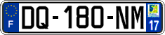 French license plate, SIV (ordinary)