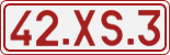 License plate of Belgium, 1951 year system