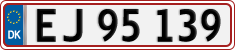 License plate of Denmark, Regular plates