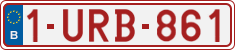 License plate of Belgium, Regular plates (2010)