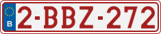 License plate of Belgium, Regular plates (2010)