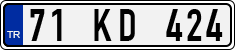 License plate of Turkey, Regular plates
