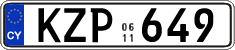License plate of Cyprus, Regular plates