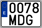 License plates of Spain, Ordinary (2000)