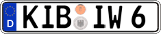 German license plate, Regular plates
