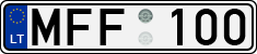 License plate of Lithuania, Cars