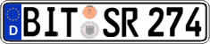 German license plate, Regular plates