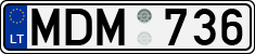License plate of Lithuania, Cars