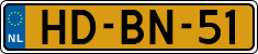 License plate of the Netherlands, Cars