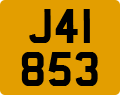 License plate of Jersey, Regular plates (J123456)