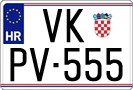 License plate of Croatia, Oldtimers