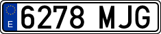 License plates of Spain, Ordinary (2000)