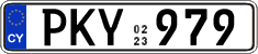 License plate of Cyprus, Regular plates