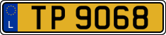 License plate of Luxembourg, 2003 year system