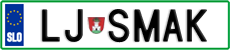 License plate of Slovenia, Vanity Plates