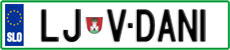 License plate of Slovenia, Vanity Plates