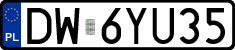 License plates of Poland, Regular car plates