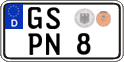 German license plate, Regular plates