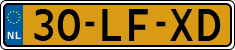 License plate of the Netherlands, Cars