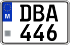 License plate of Malta, Regular plates (ABC 123)
