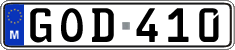License plate of Malta, Regular plates (ABC 123)