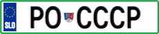 License plate of Slovenia, Vanity Plates