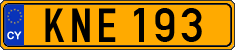 License plate of Cyprus, Regular plates