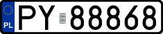 License plates of Poland, Regular car plates