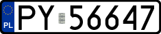 License plates of Poland, Regular car plates