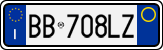 License plate of Italy, Cars (1994 year series)
