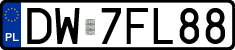 License plates of Poland, Regular car plates