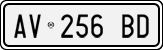 License plate of Italy, Cars (1994 year series)