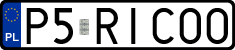 License plates of Poland, Vanity Plates