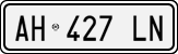 License plate of Italy, Cars (1994 year series)