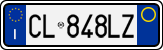 License plate of Italy, Cars (1994 year series)