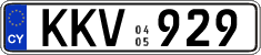 License plate of Cyprus, Regular plates