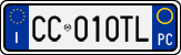 License plate of Italy, Cars (1994 year series)