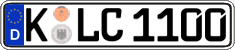 German license plate, Regular plates