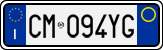 License plate of Italy, Cars (1994 year series)