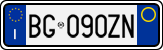 License plate of Italy, Cars (1994 year series)