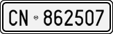 License plate of Italy, Cars (1927 year series)