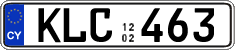 License plate of Cyprus, Regular plates
