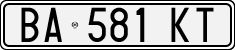 License plate of Italy, Cars (1994 year series)