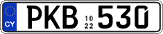 License plate of Cyprus, Regular plates
