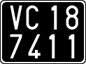 License plate of Italy, Cars (1927 year series)