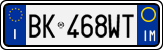 License plate of Italy, Cars (1994 year series)